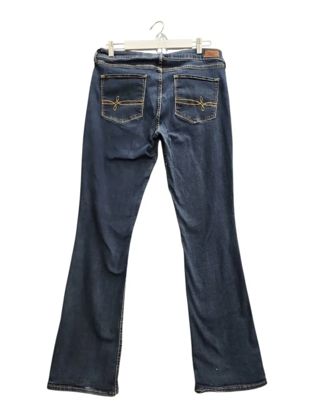 Y2K Bootcut Flare Jeans Denizen From Levis Dark Wash Size 16 w33 l34 - Picture 3 of 14